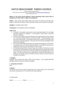 HBPC Minutes12 March 2025 DRAFT for circulation