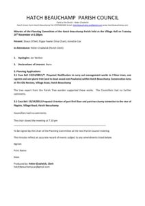 HBPC Planning minutes 26 November 2024